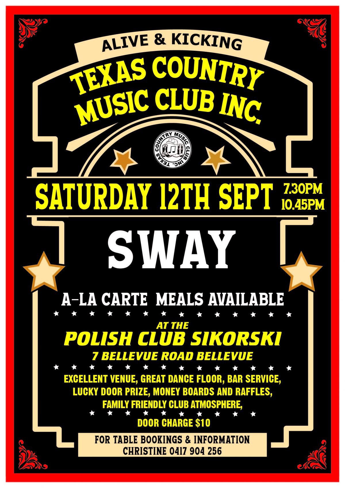 Night Party Texas Style – Saturday 12 September 2020 at 7:30 PM 🗓