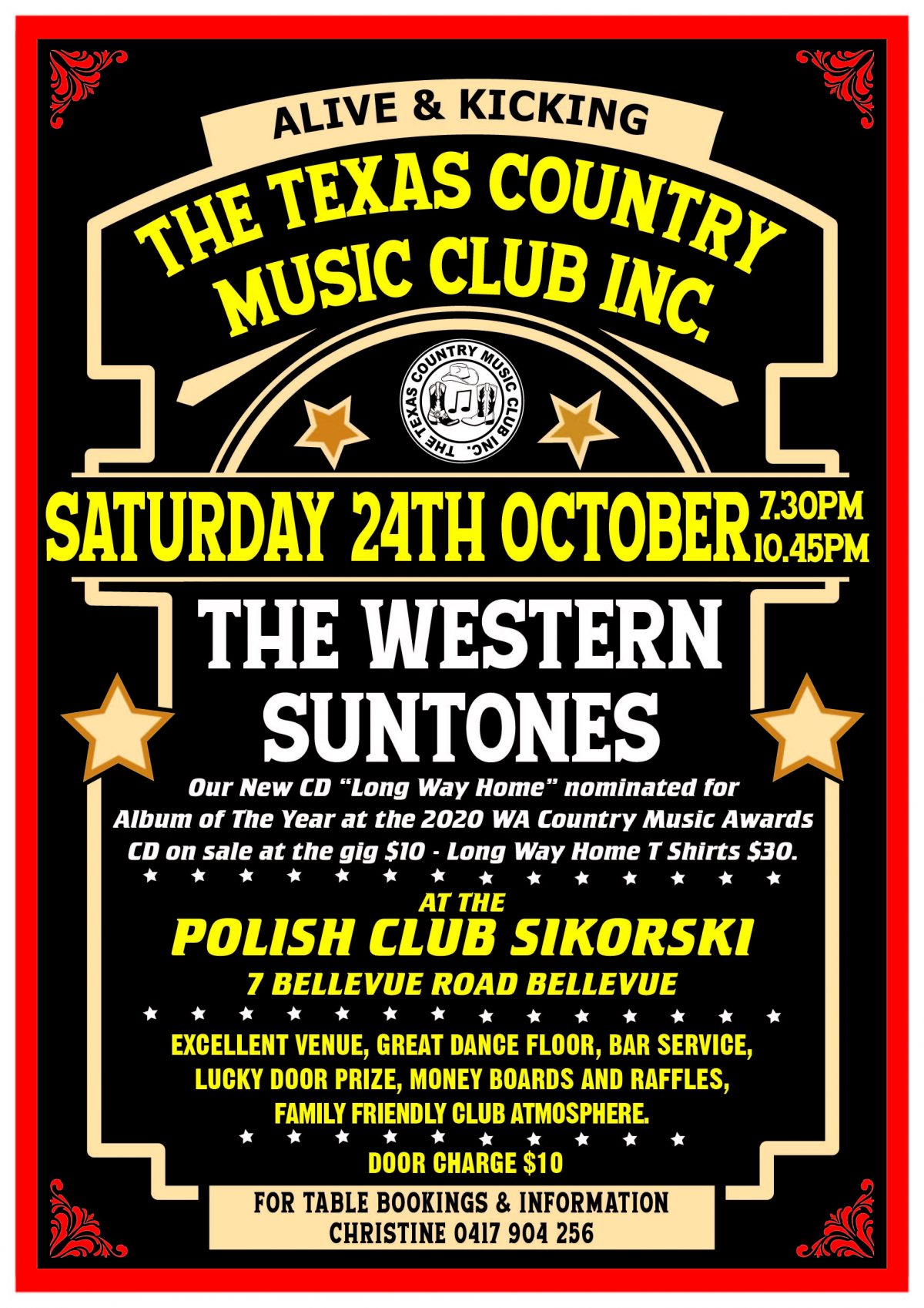 Night Party Texas Style – Saturday 24 October 2020 at 7:30 PM 🗓