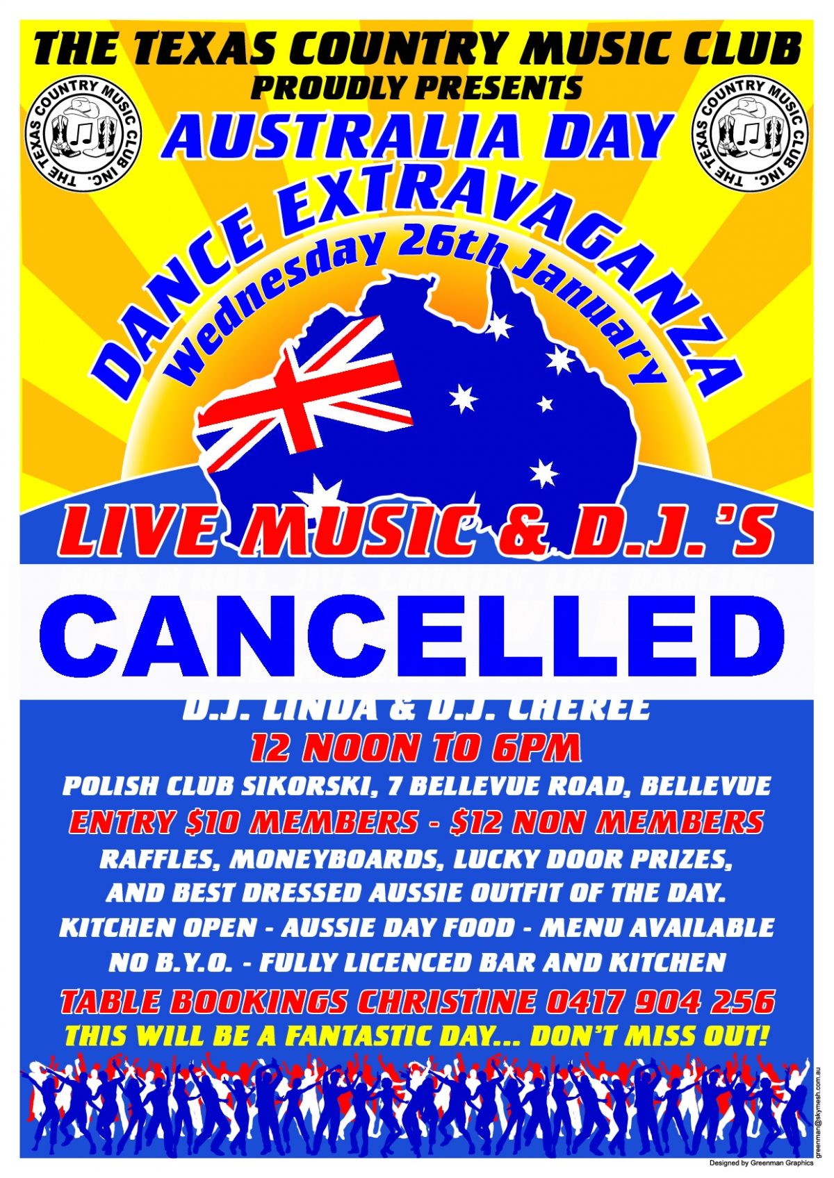 Australia Day Dance Extravaganza – Cancelled 🗓