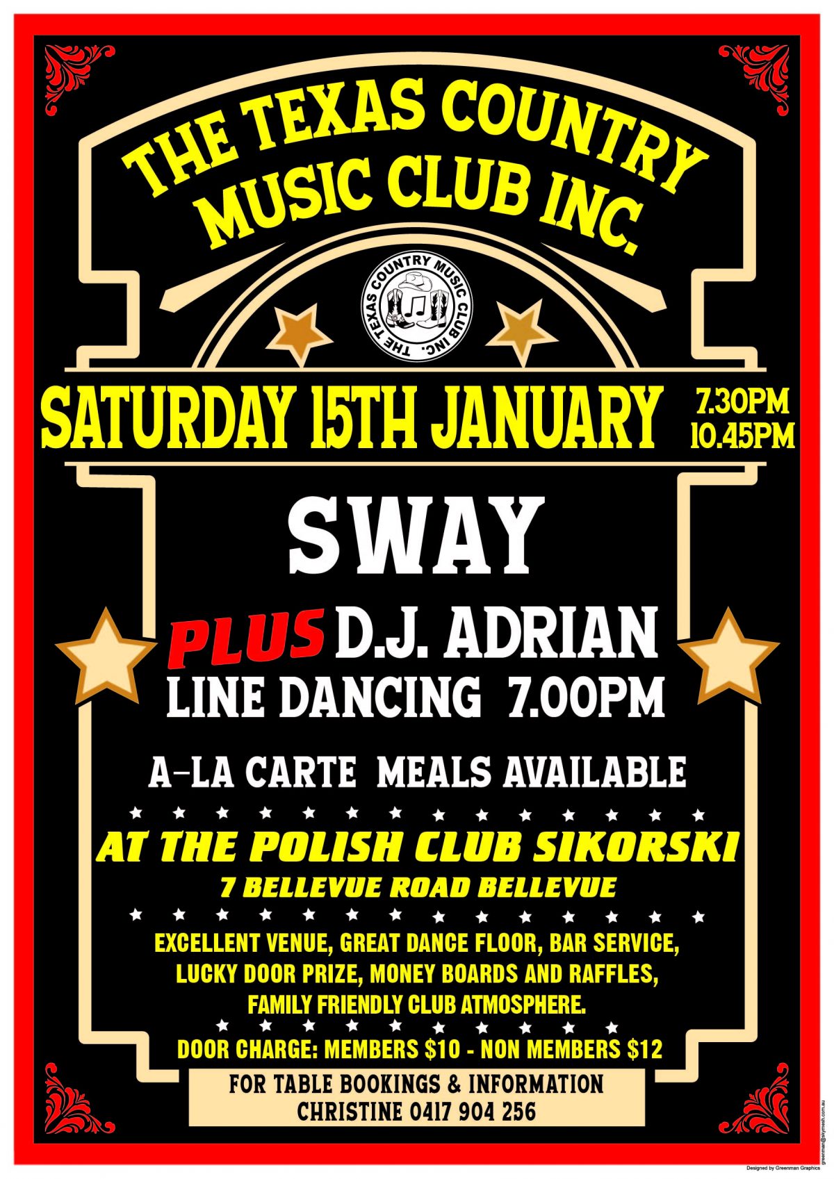 Night Party Texas Style – Saturday 15 January 2022 at 7:30 PM 🗓