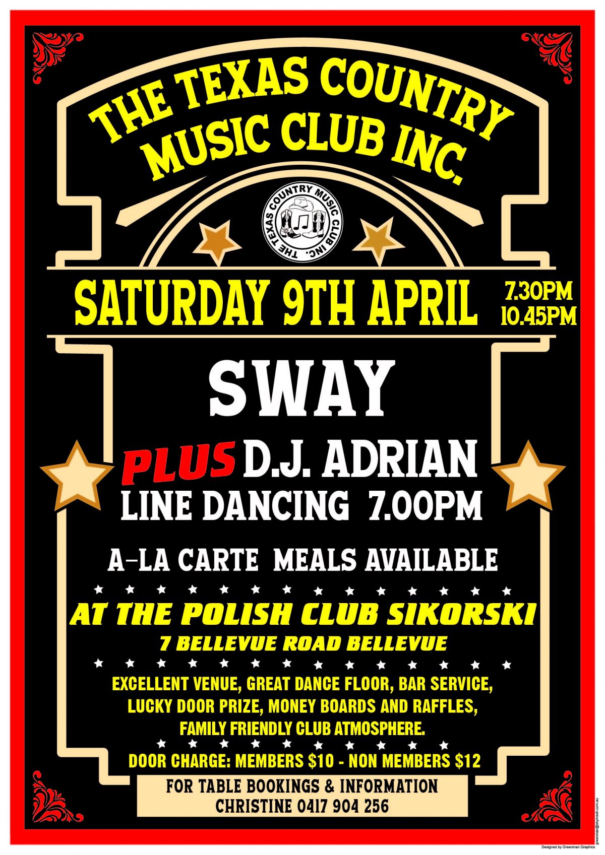 Night Party Texas Style – Saturday 9 April 2022 at 7:30 PM 🗓