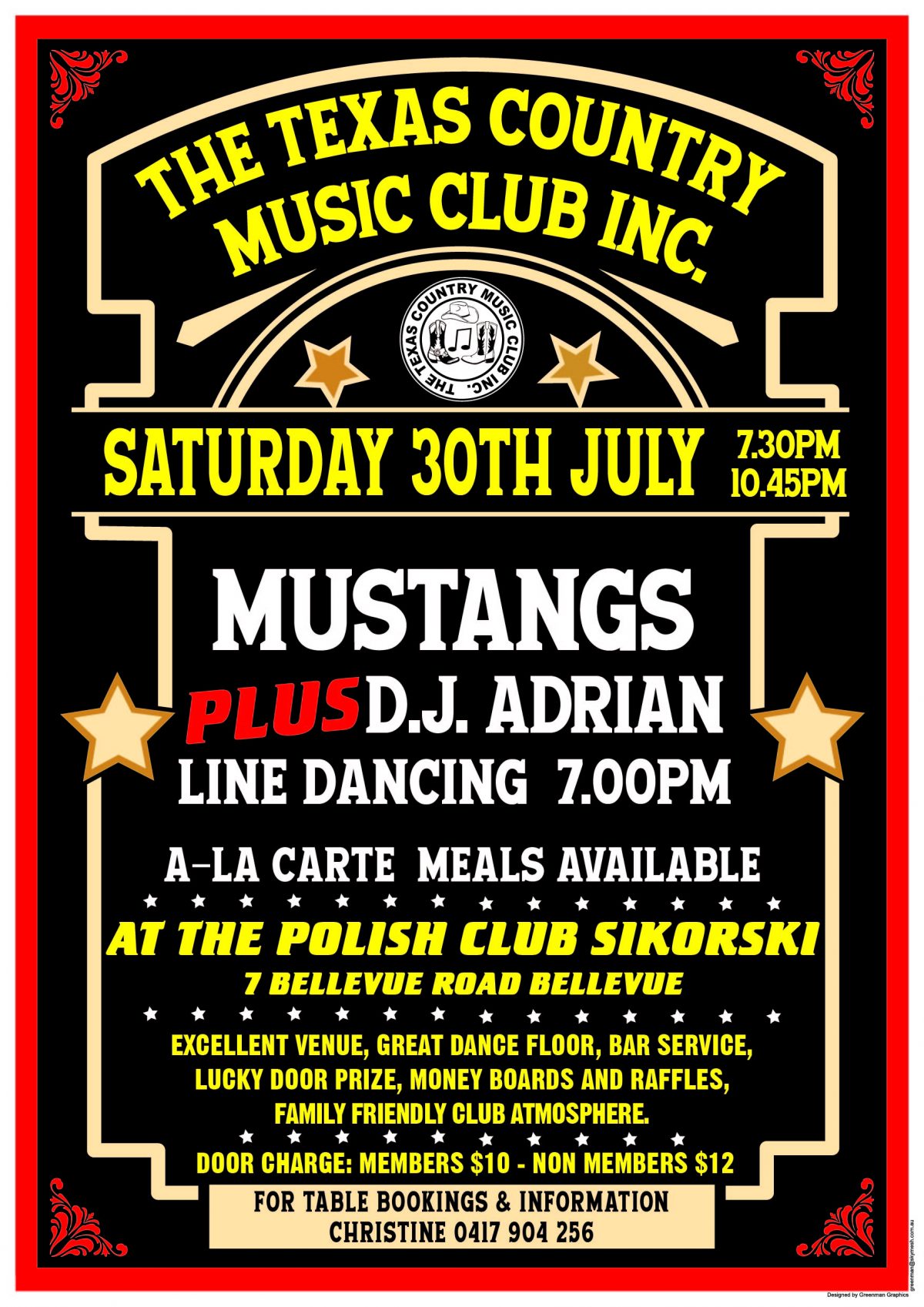 Night Party Texas Style – Saturday 30 July 2022 at 7:30 PM 🗓