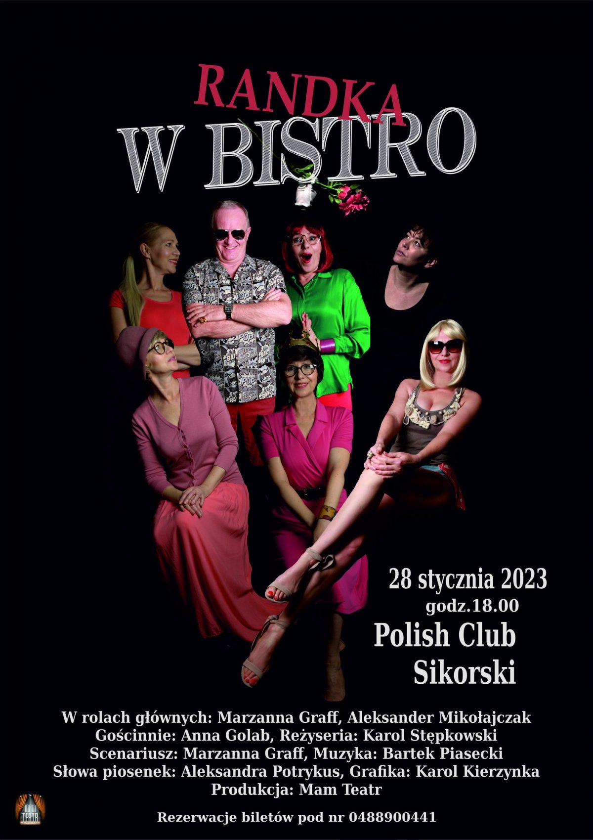 Mam Teatr presents “Date at the Bistro” Saturday 28 January 2023 at 6PM 🗓