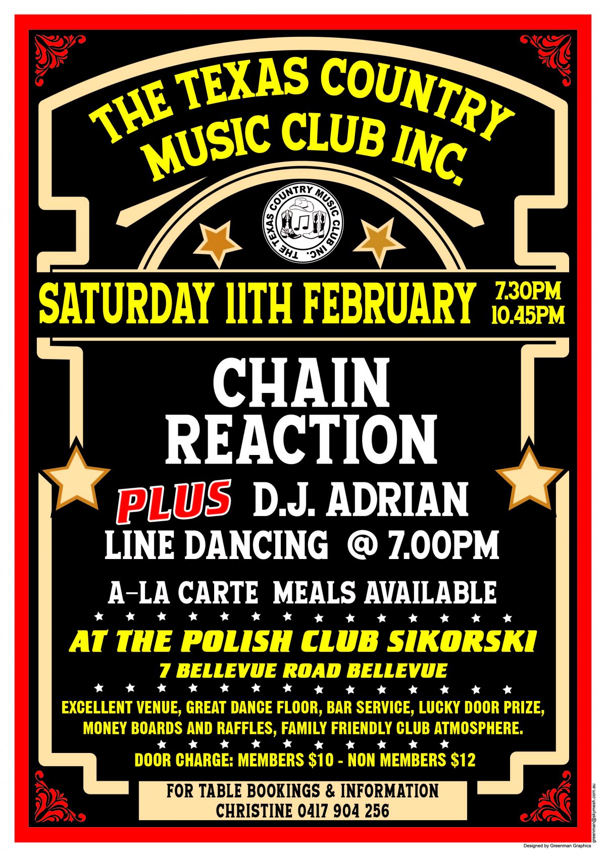 Night Party Texas Style – Saturday 11 February 2023 at 7:00 PM 🗓