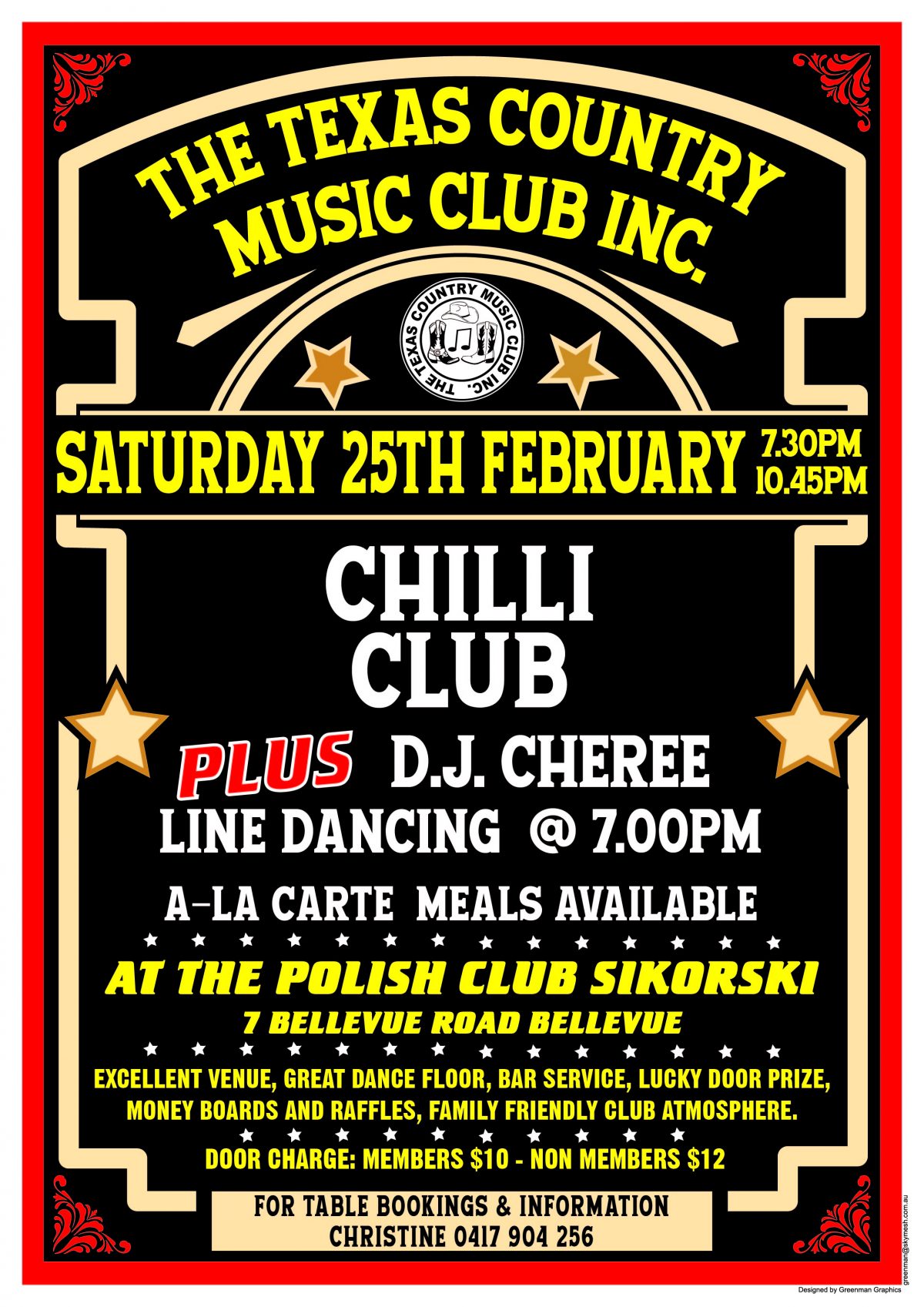 Night Party Texas Style – Saturday 25 February 2023 at 7:00 PM 🗓