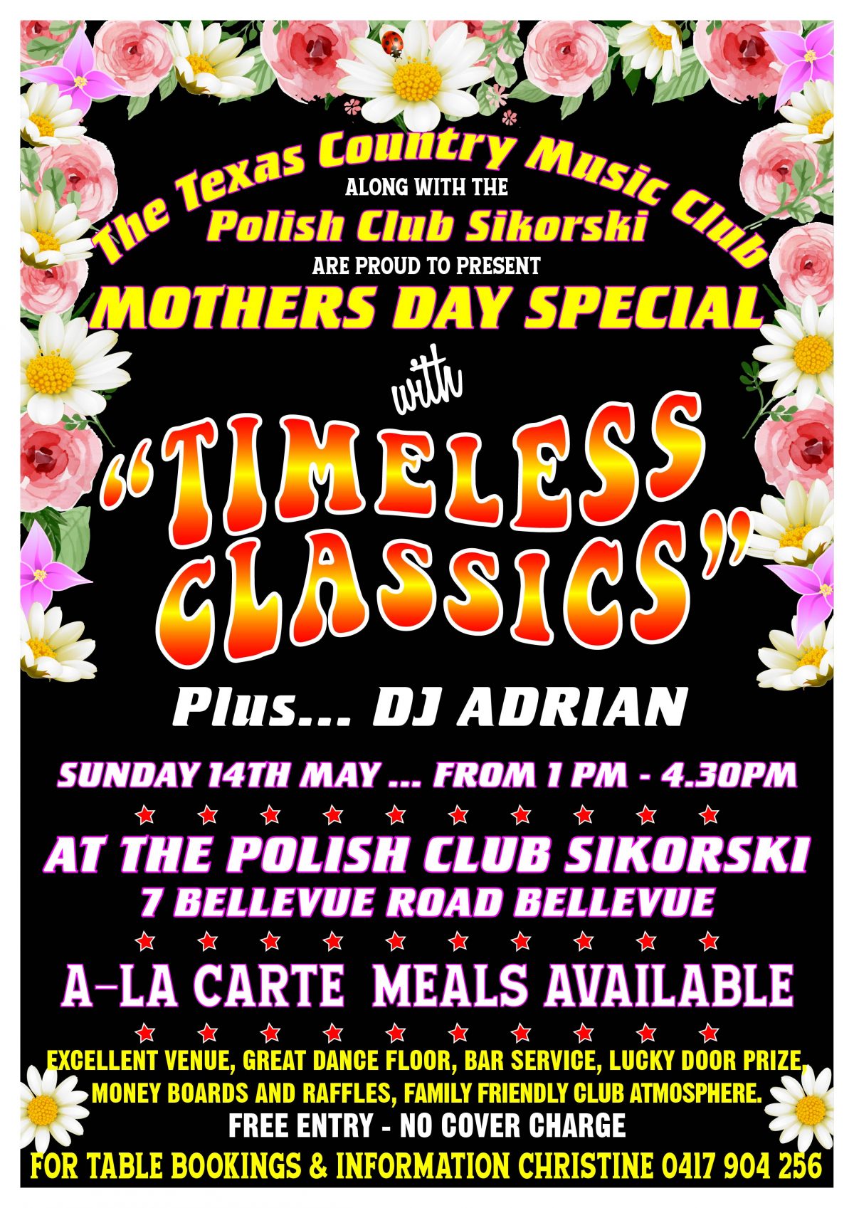 Mother’s Day – Sunday 14 May 2023 at 1:00 PM 🗓