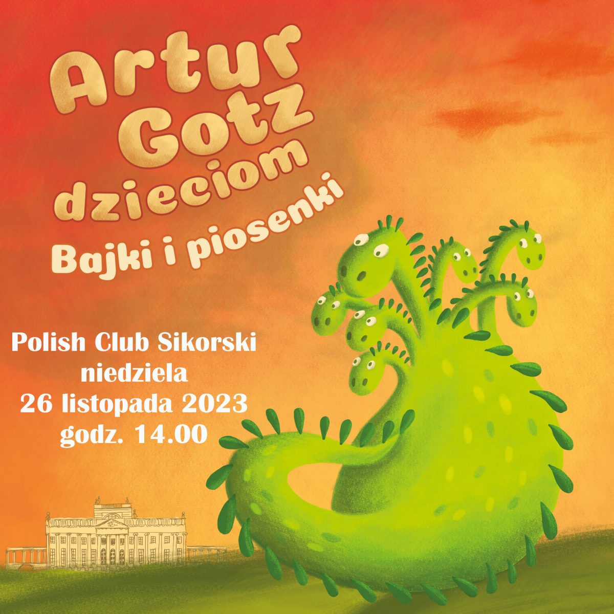 Concert Artur Gotz “Green Nicola” Sunday 26 November 2023 at 2 PM 🗓