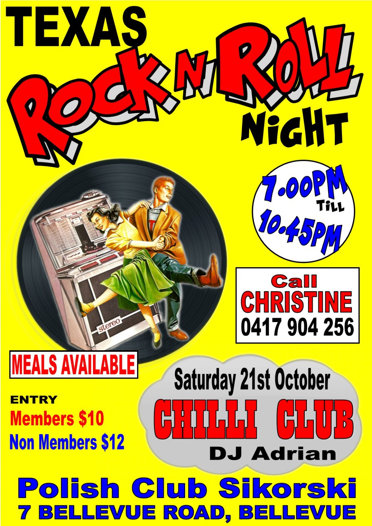 Night Party Texas Style – Saturday 21 October 2023 at 7:00 PM 🗓