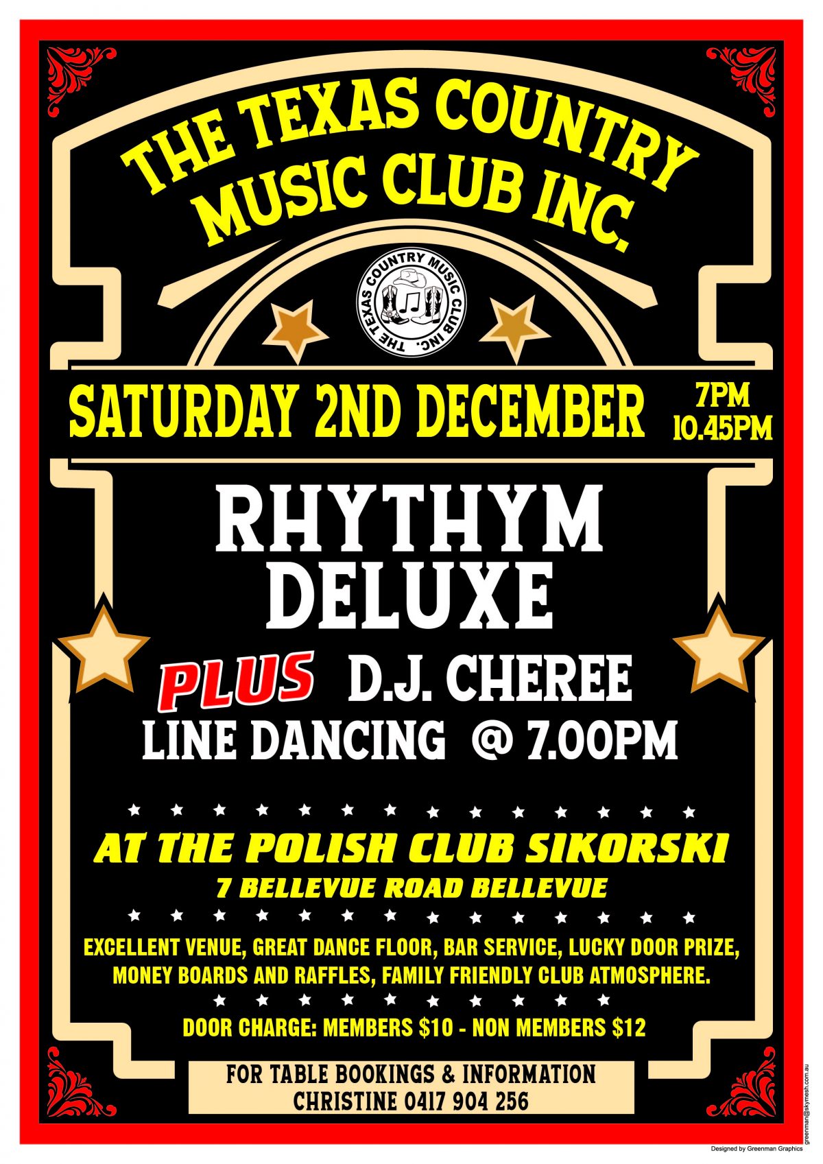 Night Party Texas Style – Saturday 2 December 2023 at 7:00 PM 🗓