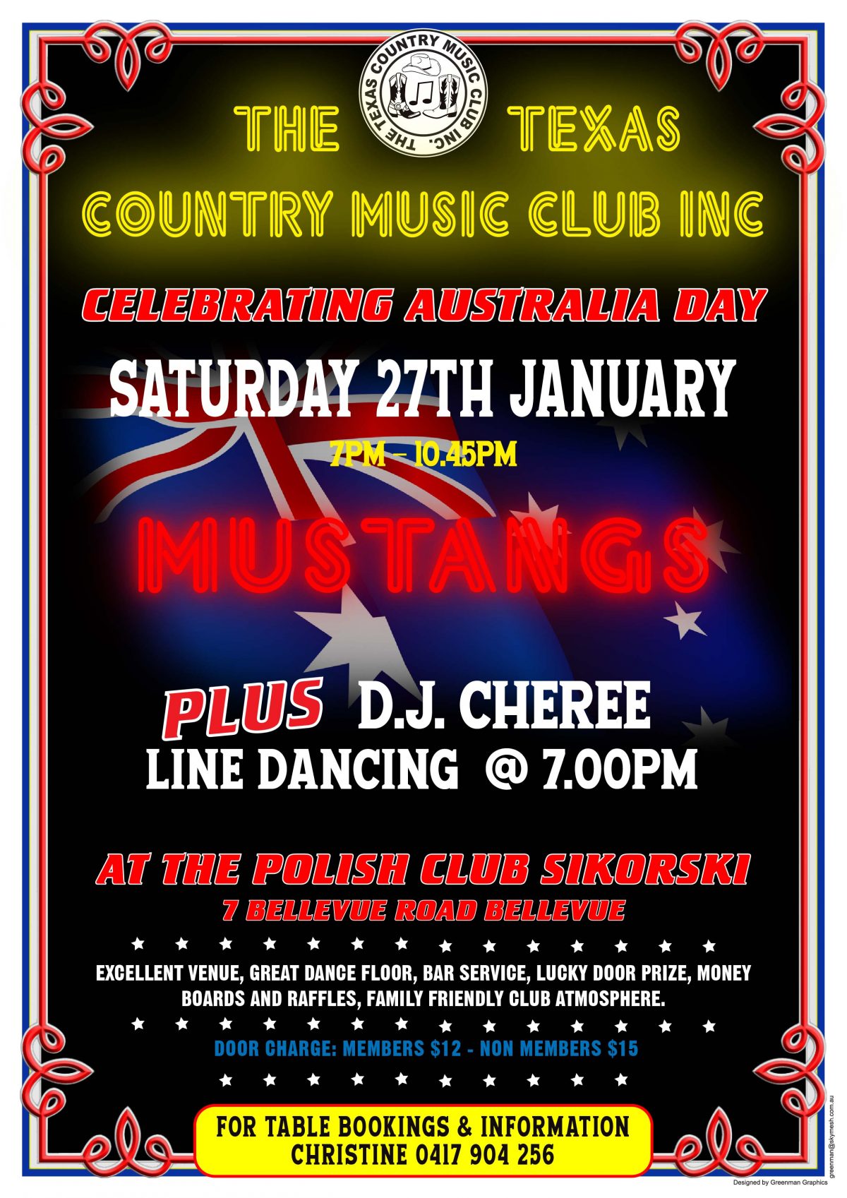 Night Party Texas Style – Saturday 27 January 2024 at 7:00 PM 🗓