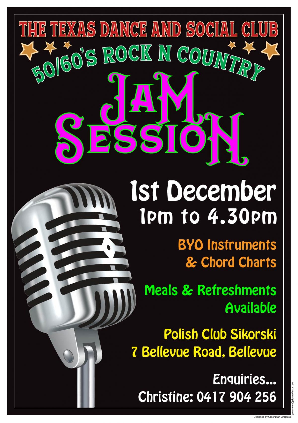 JAM SESSION z TD&S Club – niedziela 1 grudnia 2024 start godz. 13:00 🗓